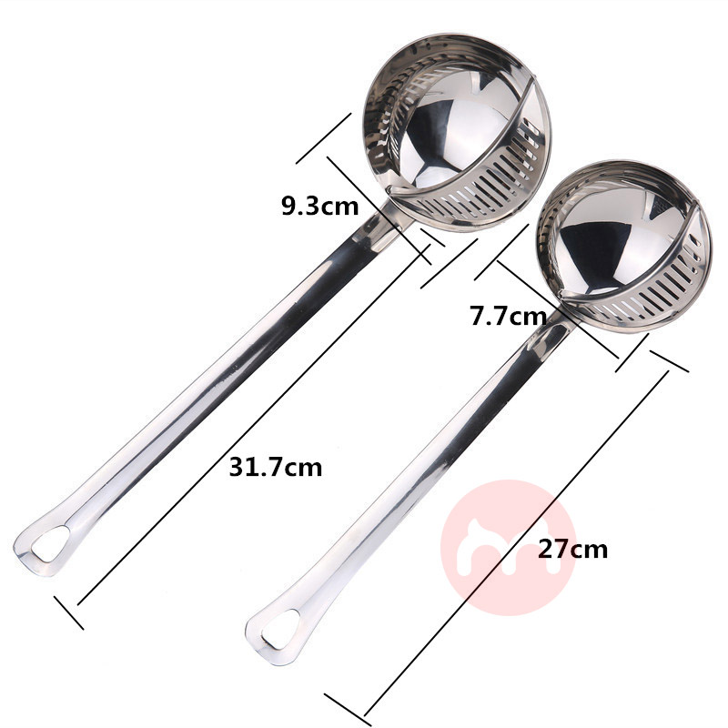 Stainless Steel Removable Hot Pot Soup Spoon Double Colander Set Kitchenware utensils kitchen items cooking accessories