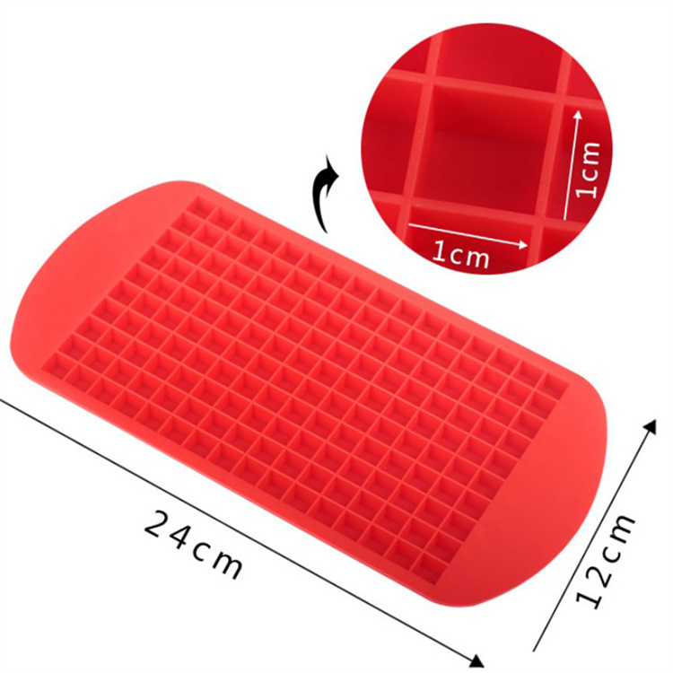 Mini 160 cell silicone ice cube tray