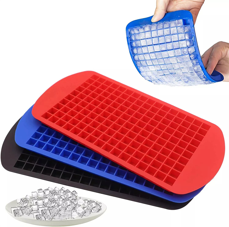 Mini 160 cell silicone ice cube tray