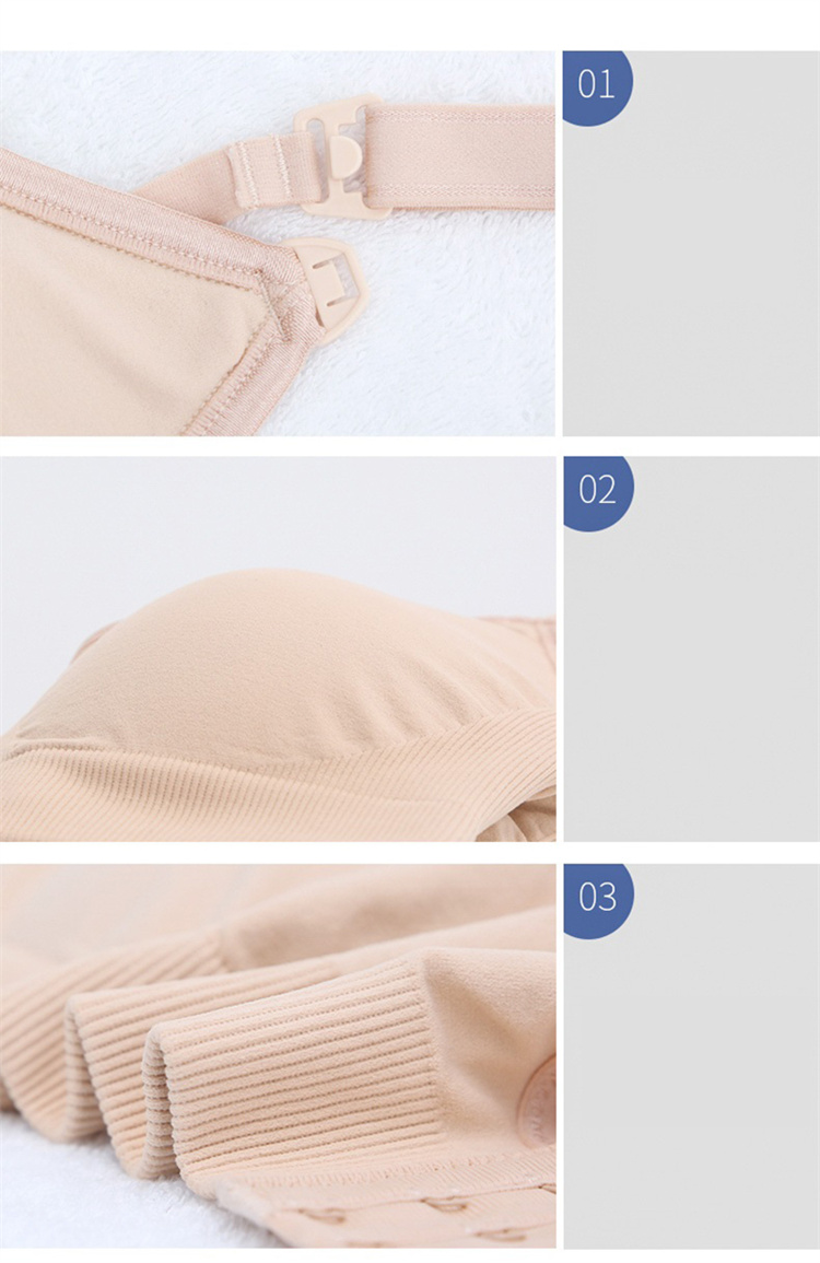 Shanhao High quality customized off cushion sports bra female pump bra breathable maternity care bra