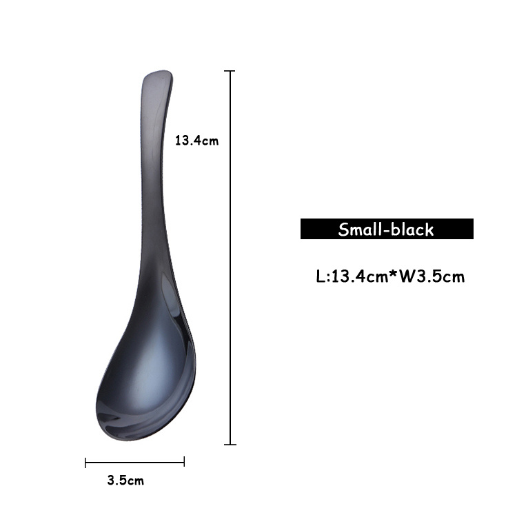 Kitchen spoon children s colored stainless steel spoon