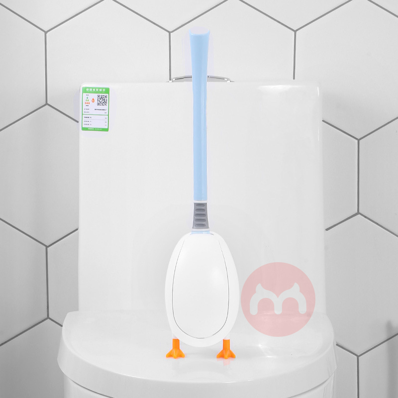 Bathroom cleaning tools new simple multi-functional cute toilet brush, washing diving duck cartoon toilet brush fixed on