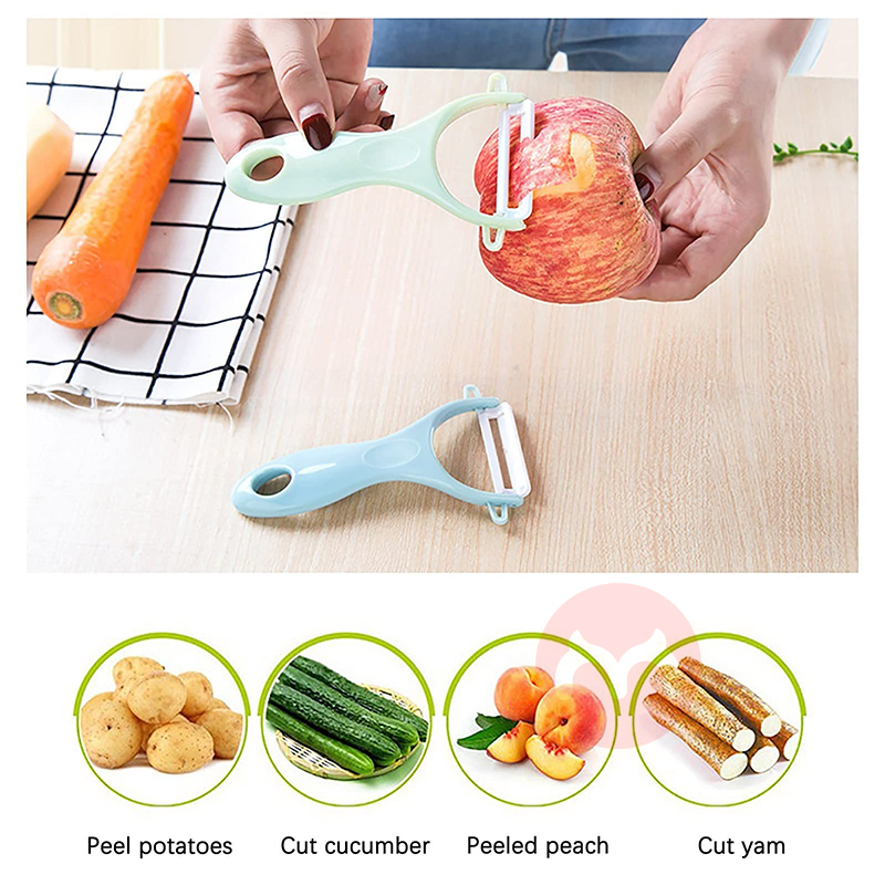 Cooking Light Ceramic Peeler Set Vegetable Fruit Peelers for Kitchen with Ultra Sharp and Durable Blades