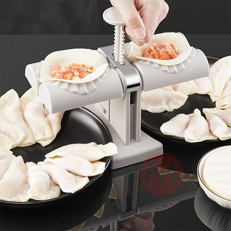 Kitchen tools manual press food grade cut mold stainless steel rolling pin 4 Pack tool Anti-scald Holder dumpling maker 
