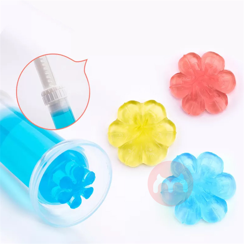 Toilet cleaning flower fragrance gel