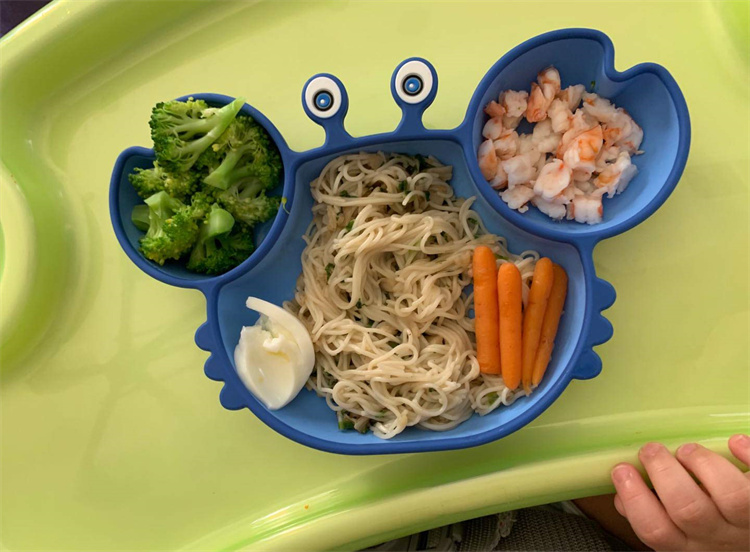 Cartoon crab drop proof dinner plate