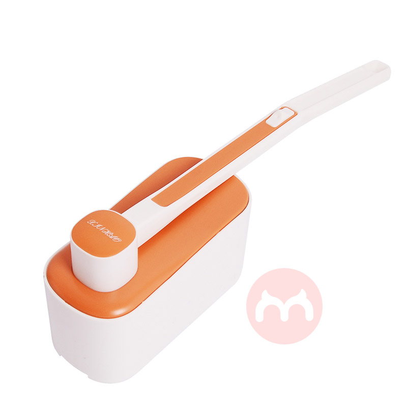 Household disposable sponge long handle toilet cleaning brush is used for bathroom cleaning and disinfection