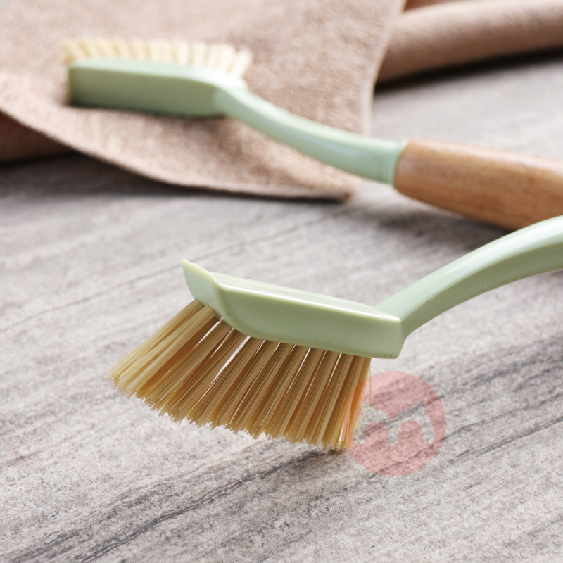 Household cleaning porcelain and bamboo handle Mini BrushHousehold cleaning porcelain and bamboo handle Mini Brush