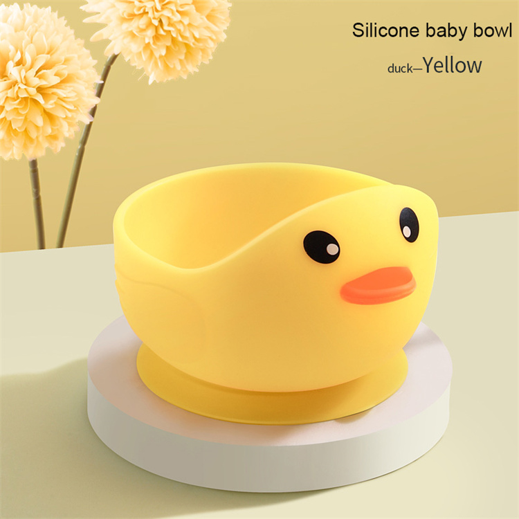 Cute duck shaped microwave baby cutlery