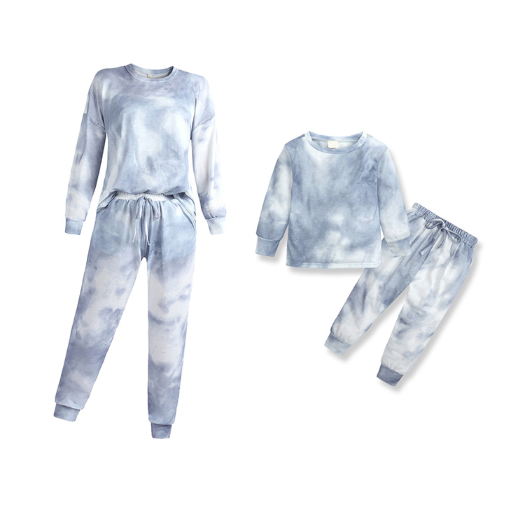 JINXI Tie-dye lady comfortable mom and I parent-child outfit