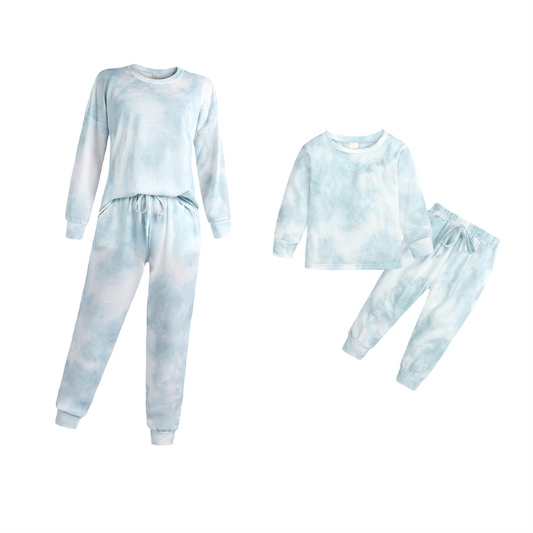 JINXI Tie-dye lady comfortable mom and I parent-child outfit