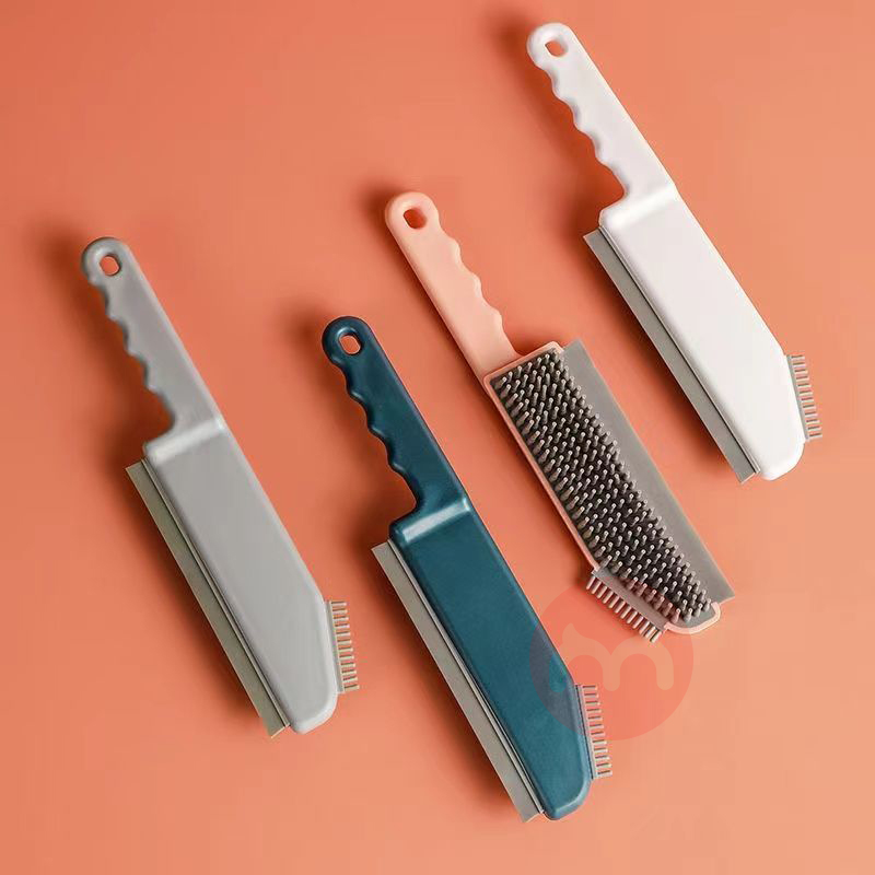 Wholesale Kitchen Bathroom Countertop Ground Brush Gap Scraper Brush Window Multifunctional Silicone Cleaning Brush