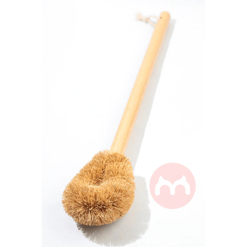 Bamboo bathroom toilet brush premium quality bulk quantity coconut coir fiber brushes cleaning 