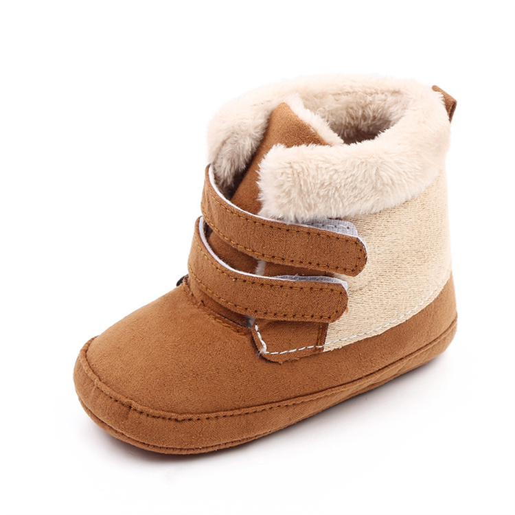 OEM Plush warm kids shoes with cotton boots for toddlers