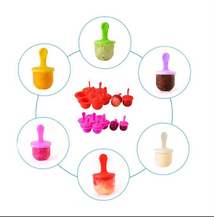 Silicone popsicle mold