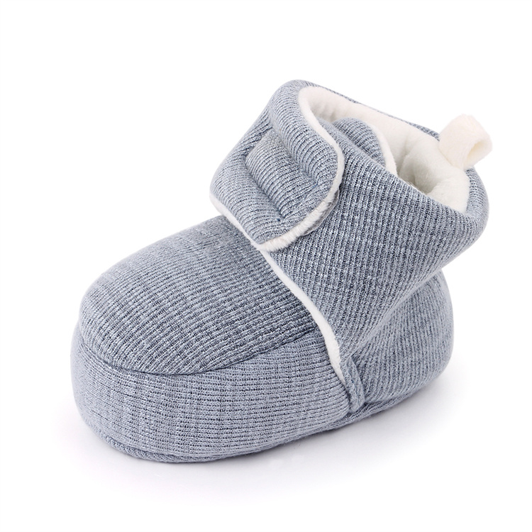 OEM Winter warm cotton soft-soled walking kids shoes