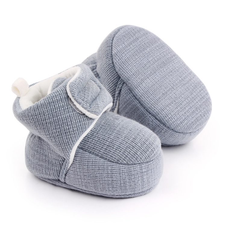 OEM Winter warm cotton soft-soled walking kids shoes