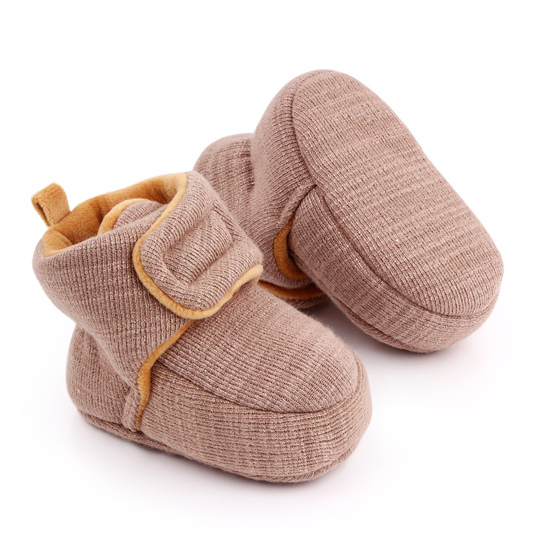 OEM Winter warm cotton soft-soled walking kids shoes
