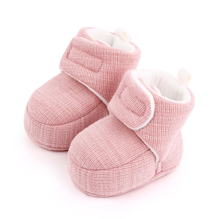 OEM Winter warm cotton soft-soled walking kids shoes