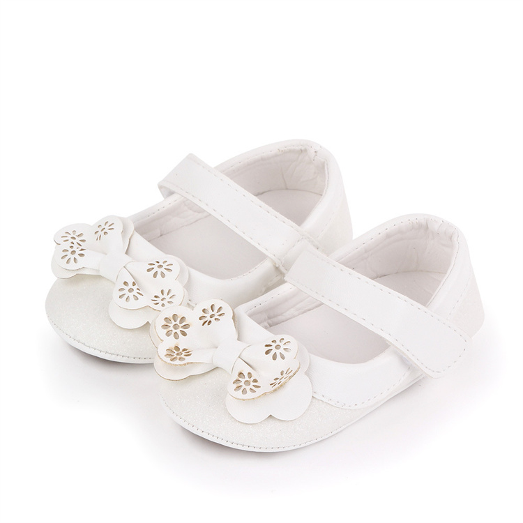 OEM Korean version of lovely soft-soled walking shoes bow breathable kids shoes