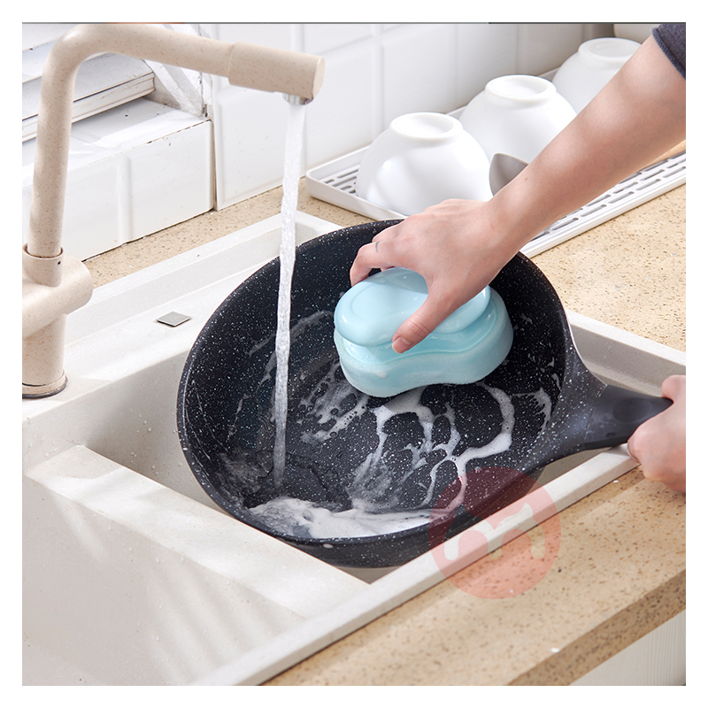 Magic Cleaning Sponge Dish Wash Brush Bathtub Ceramic Tile Brush With Handle for Kitchen Bathroom Household Clean Tool