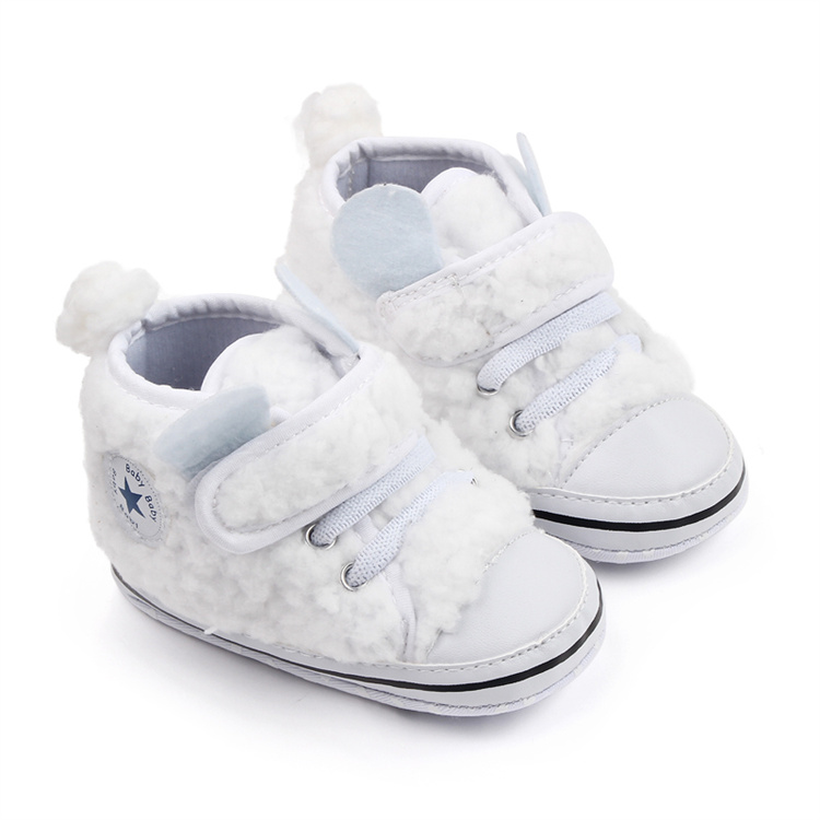 OEM Soft sole non-slip plush warm baby walking kids shoes