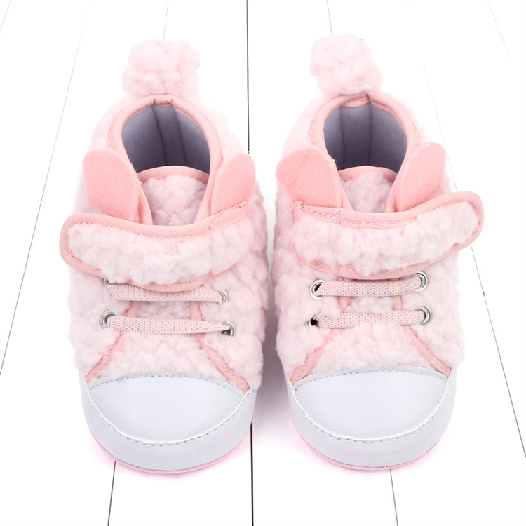 OEM Soft sole non-slip plush warm baby walking kids shoes