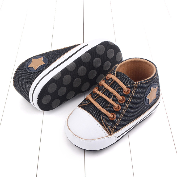 OEM Casual canvas shoes pentagram soft-soled kids shoes