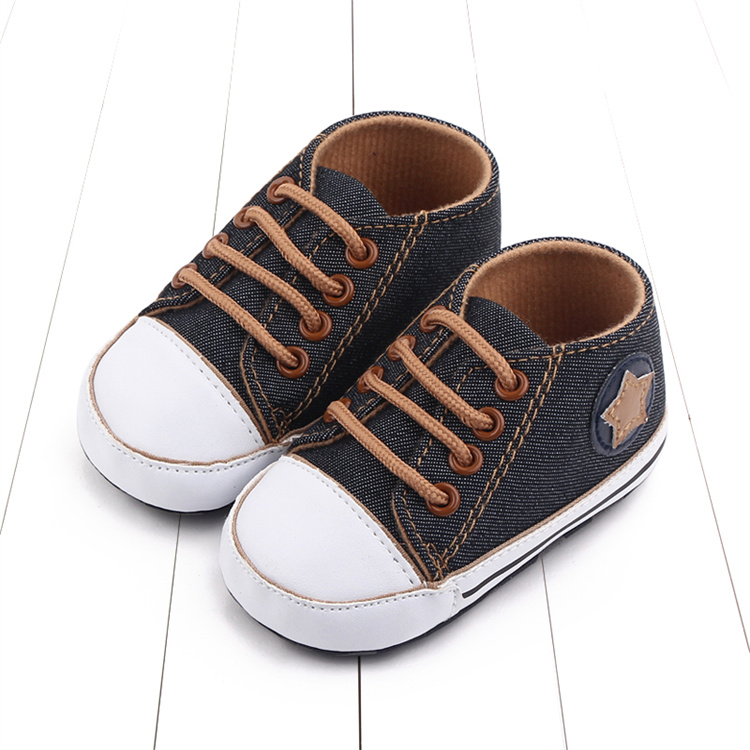 OEM Casual canvas shoes pentagram soft-soled kids shoes