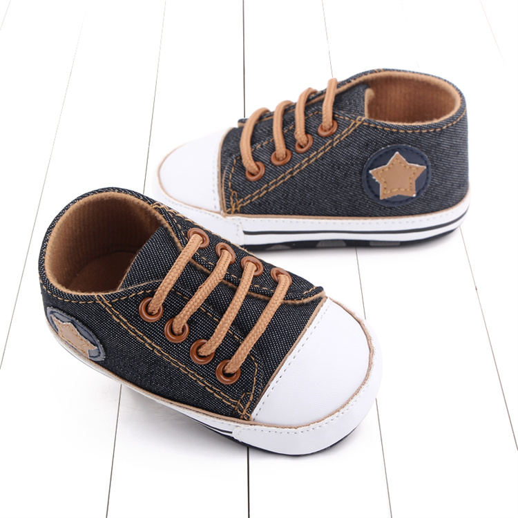 OEM Casual canvas shoes pentagram soft-soled kids shoes