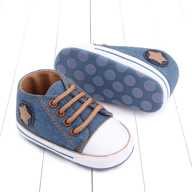 OEM Casual canvas shoes pentagram soft-soled kids shoes