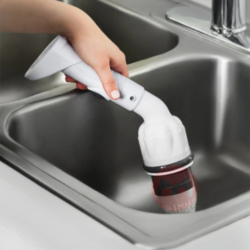 Cordless Handheld Cleaning Brush Rechargeable Power Scrubber With Detachable Brush Head For Bathroom Kitchen Cleaning To
