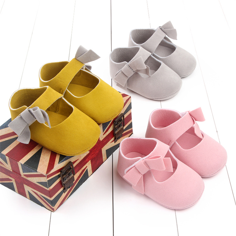 OEM Spring and autumn bow, soft sole, Princess Darling walking kids shoes