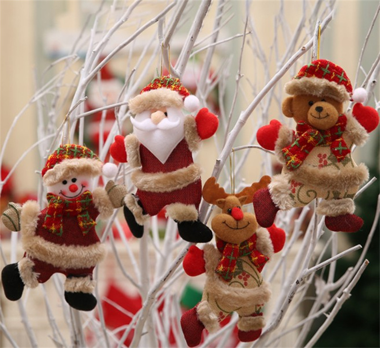 [3 sets] Christmas tree accessories Christmas doll