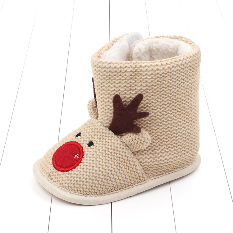 OEM 0-18 months winter new cute soft-soled warm cotton baby walking kids shoes