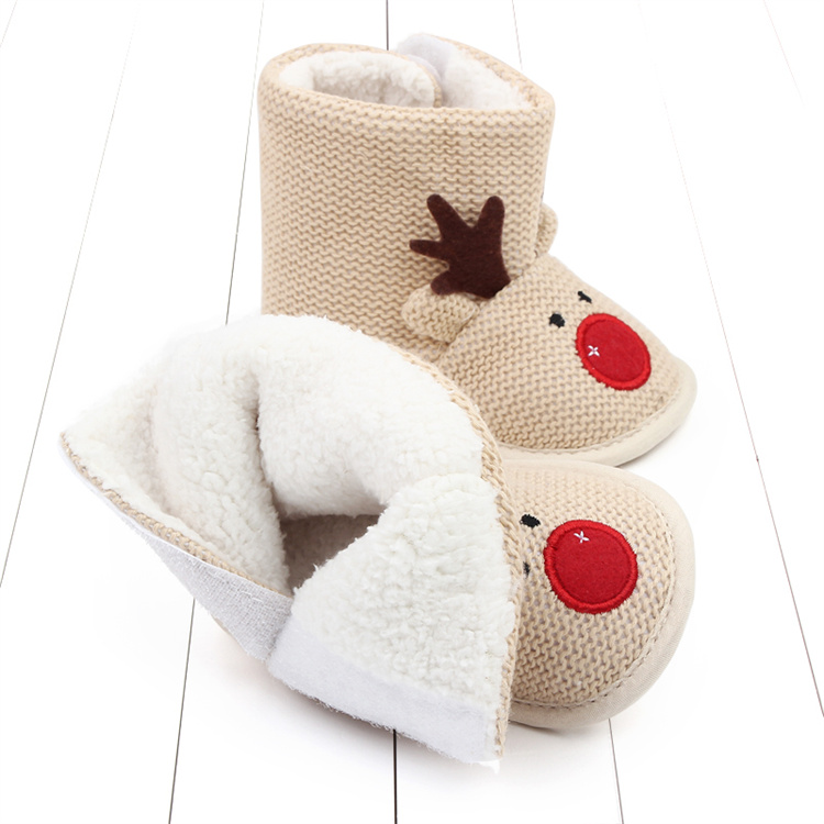 OEM 0-18 months winter new cute soft-soled warm cotton baby walking kids shoes