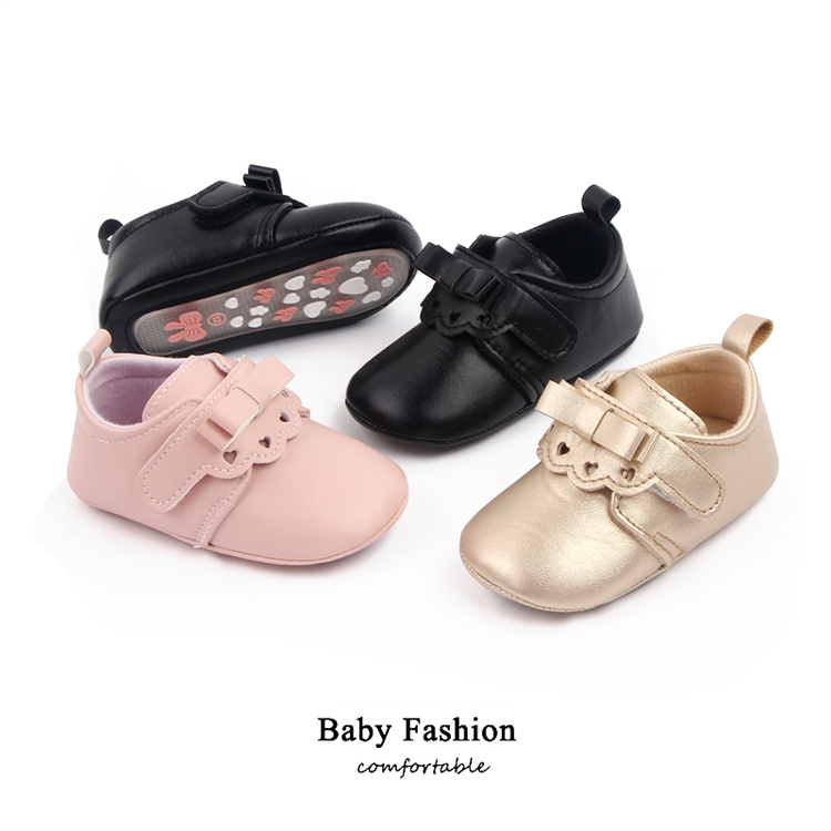 OEM Girls Pu Prewalker baby casual kids shoes