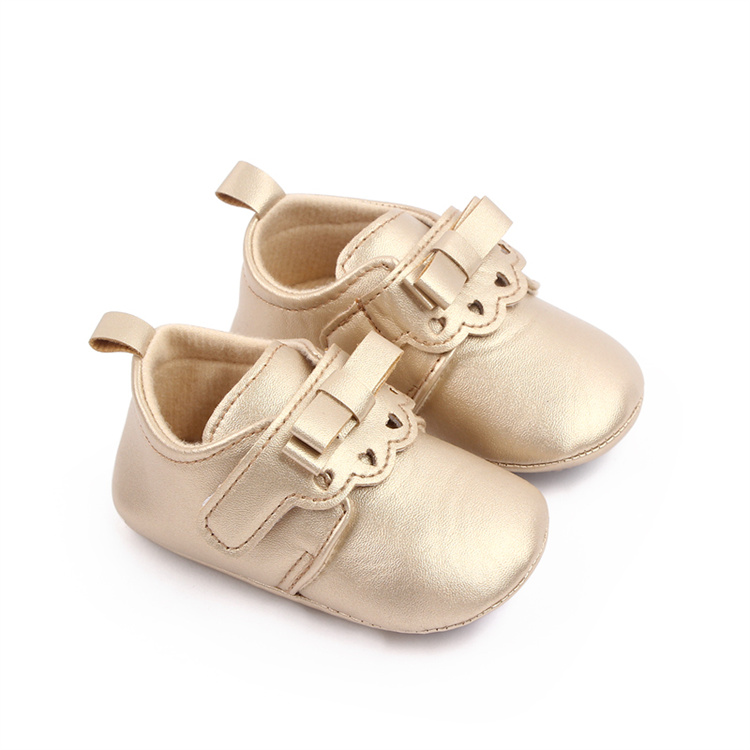 OEM Girls Pu Prewalker baby casual kids shoes