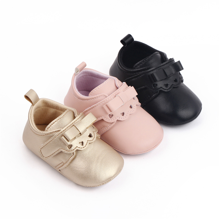 OEM Girls Pu Prewalker baby casual kids shoes