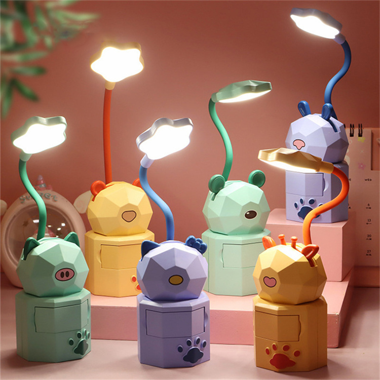 Cartoon indoor night light USB desk lamp