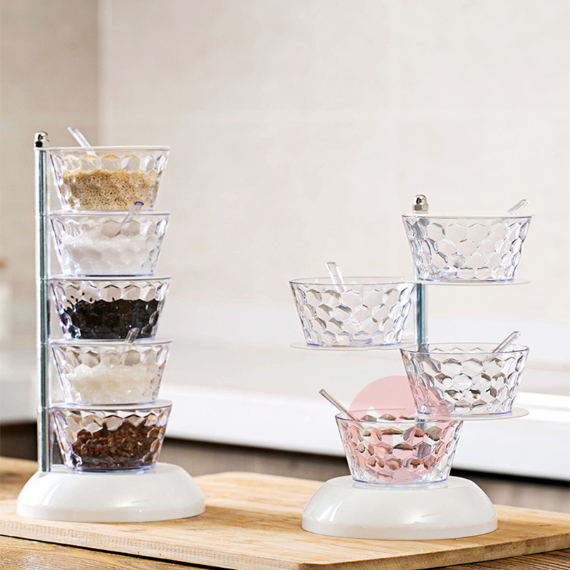 Vertical rotation kitchen condiment and spice rack