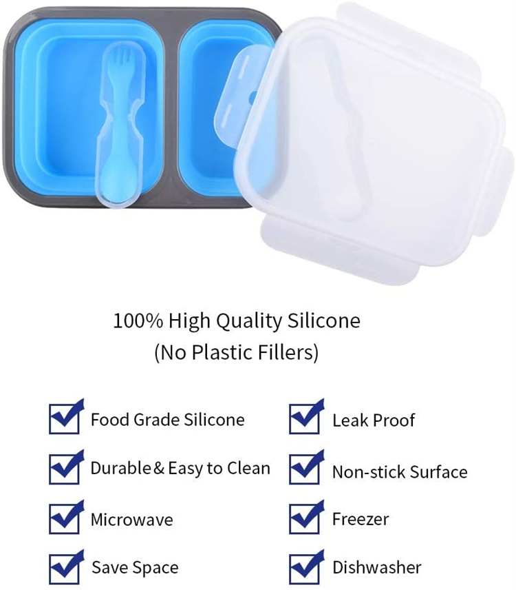 Silicone food storage box