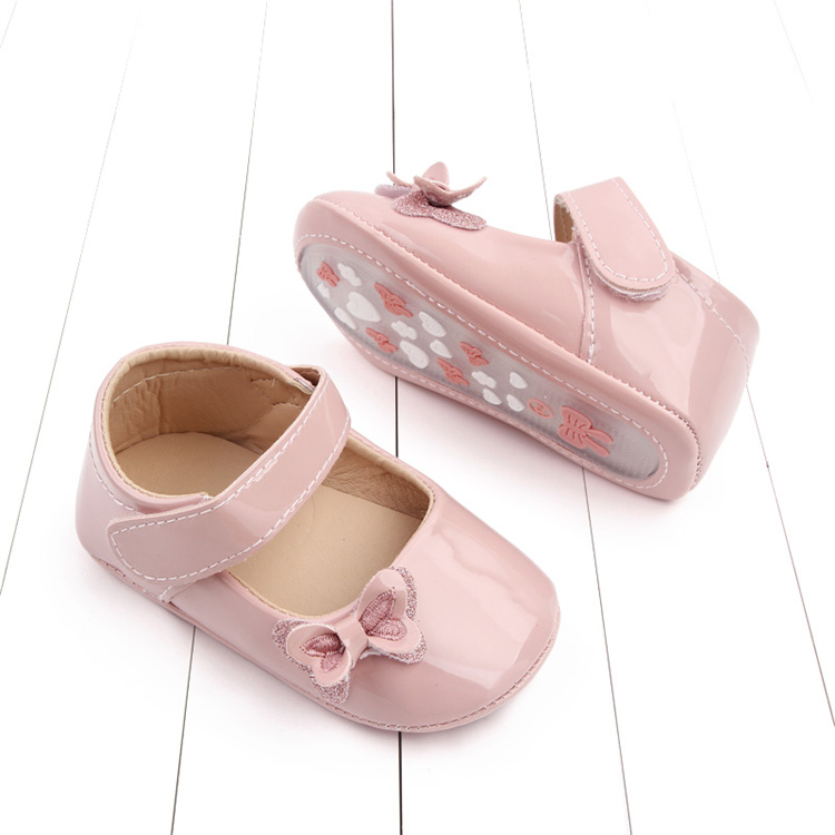 OEM Spring and autumn bow soft-soled walking kids shoes for girls