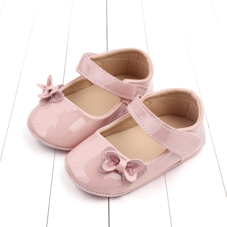 OEM Spring and autumn bow soft-soled walking kids shoes for girls