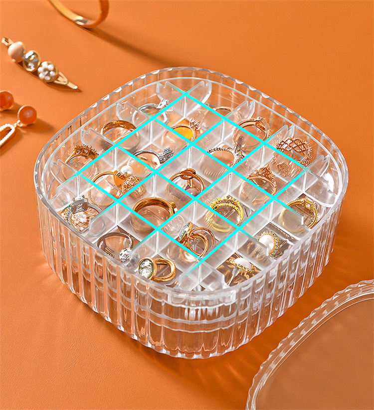 JOYBOS anti oxidation three-layer jewelry storage box