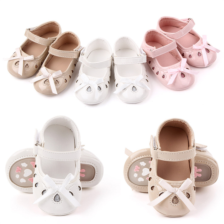 OEM Baby kids shoes leather TPR sole non-slip
