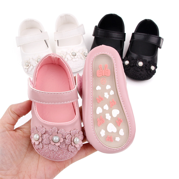 OEM Baby step kids shoes with lovely flower soles