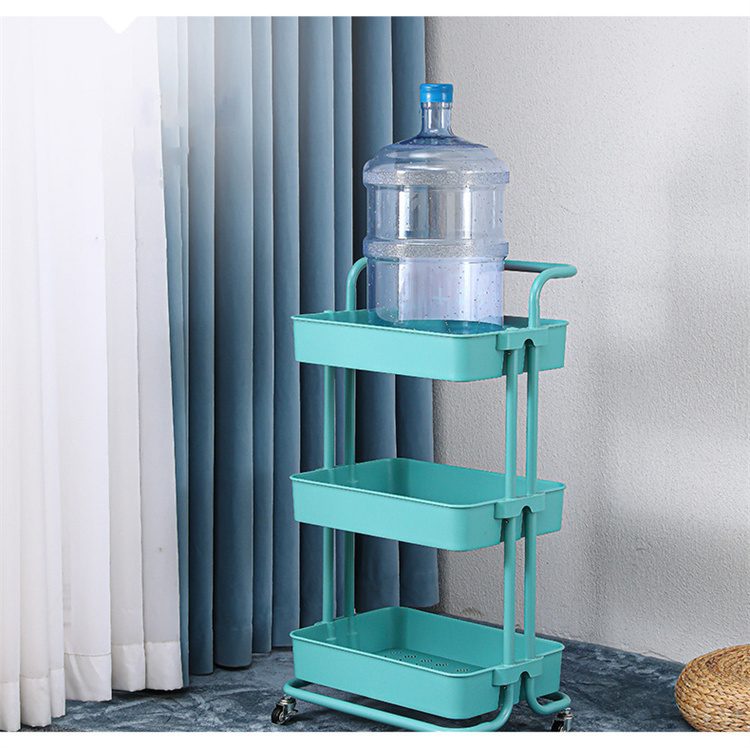 Trolley movable storage rack