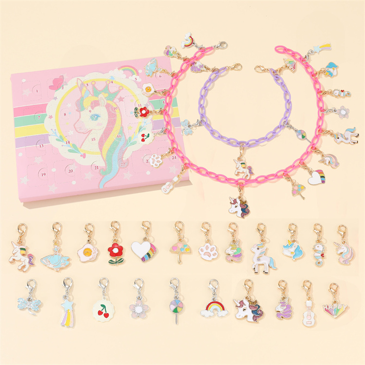 Children's Unicorn Bracelet Necklace Jewelry Set