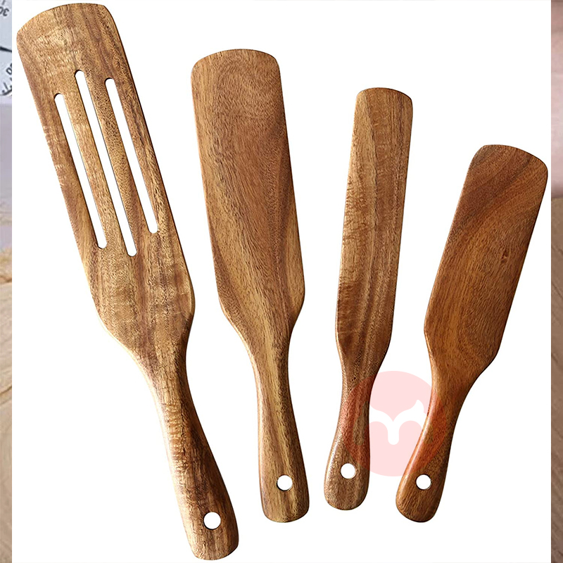 New Arrival 4 pieces Hot Sell Wooden Spurtles Set Kitchen Tools